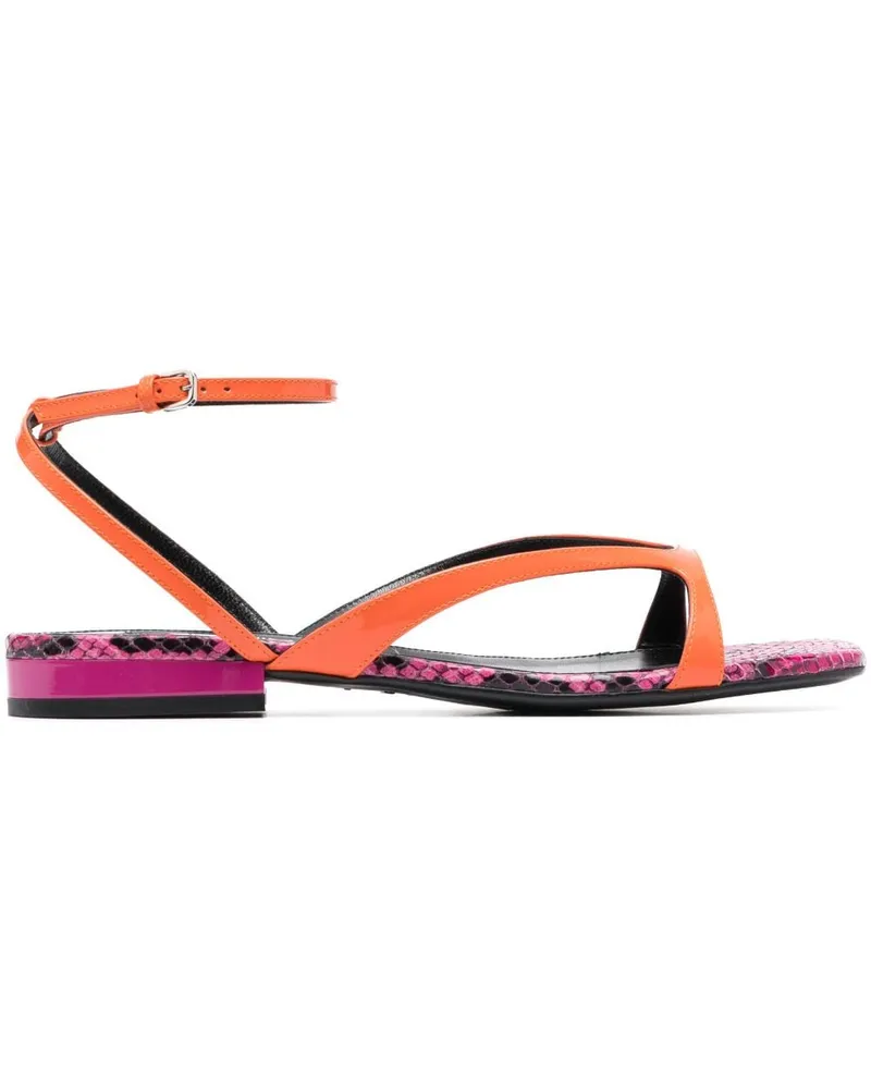 Sergio Rossi Sandalen mit Knöchelriemen - Orange Orange