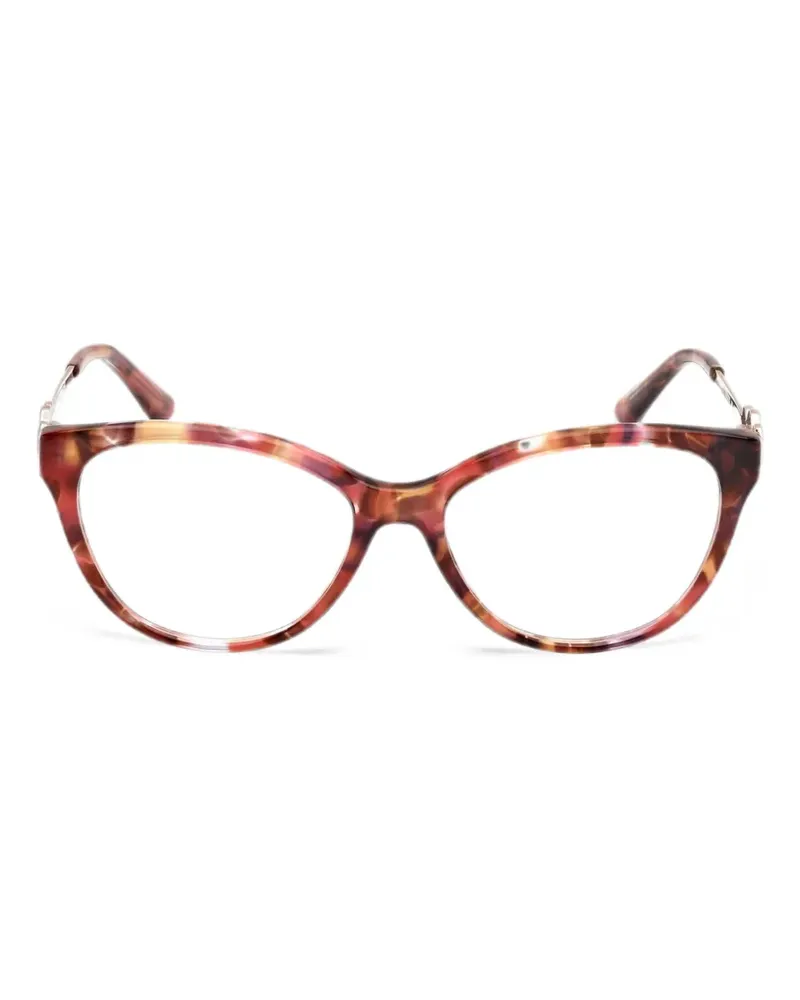 Guess Cat-Eye-Brille in Schildpattoptik - Rosa Rosa