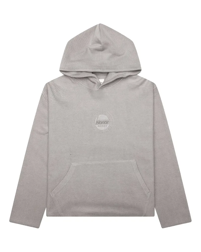 Honor The Gift Race Hoodie mit Fischgrätenmuster - Grau Grau