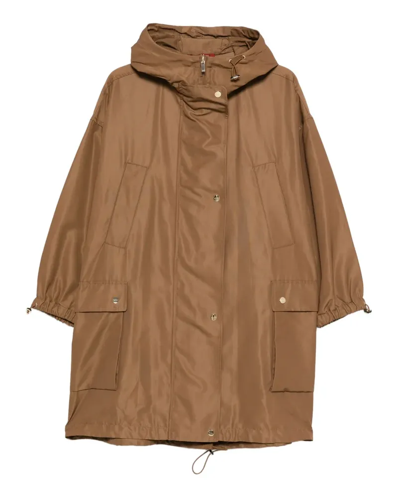 Max Mara Hoodie mit Klappentasche - Braun Braun