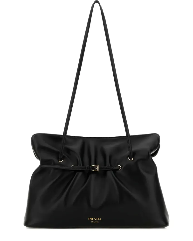Prada Schultertasche aus Nappaleder - Schwarz Schwarz