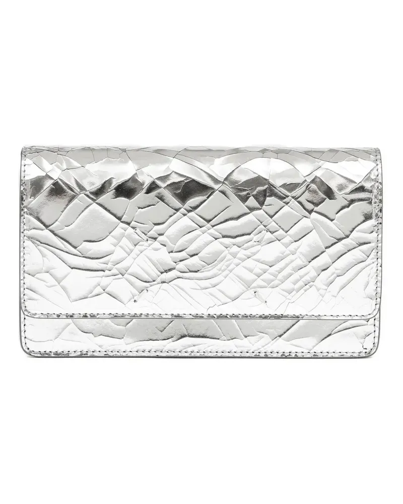 Maison Margiela Schultertasche mit Riss-Effekt - Silber Silber
