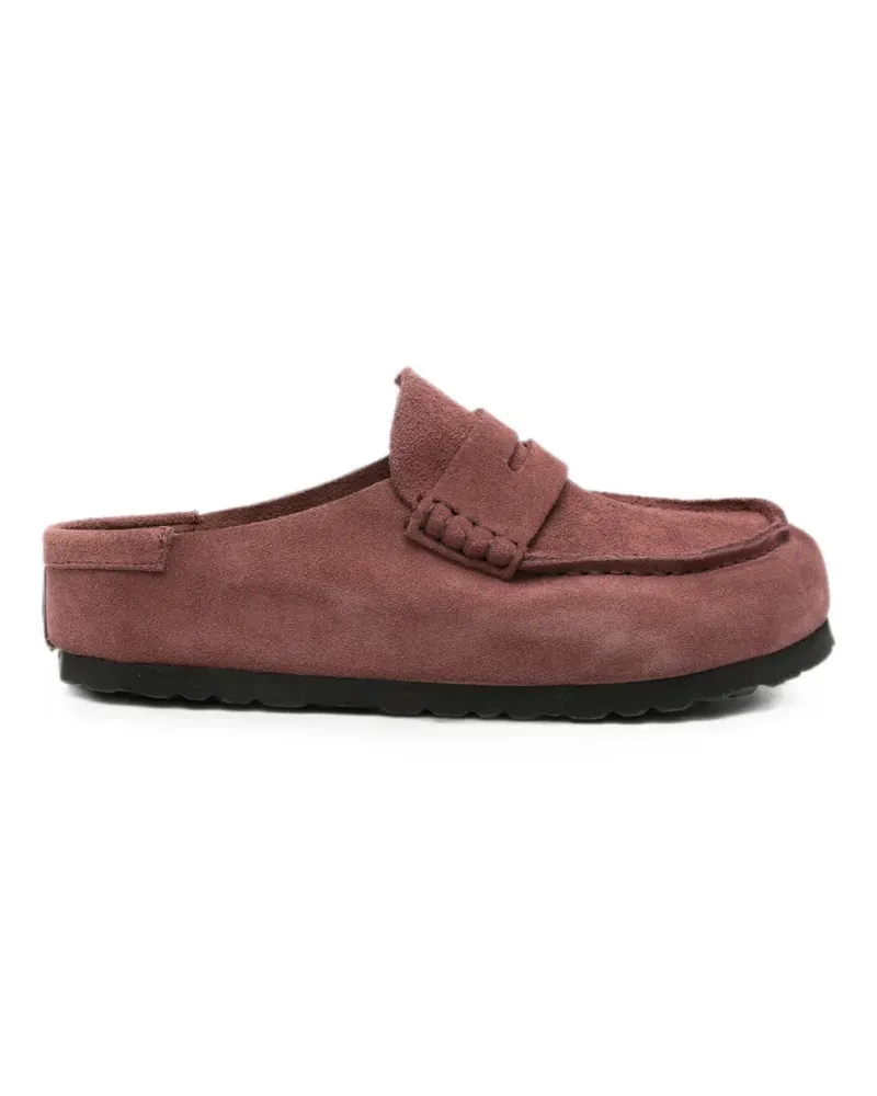 Birkenstock Boston Mules aus Wildleder - Braun Braun
