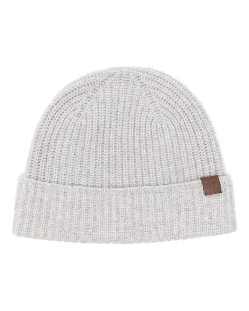 Eleventy ribbed-knit beanie - Grau Grau