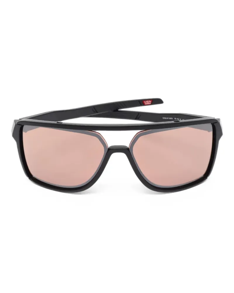 Oakley Castel Sonnenbrille mit eckigem Gestell - Schwarz Schwarz