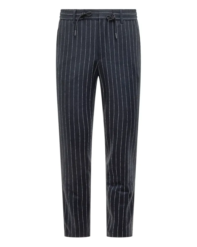 HUGO BOSS P-Perin pinstripe drawstring trousers - Blau Blau