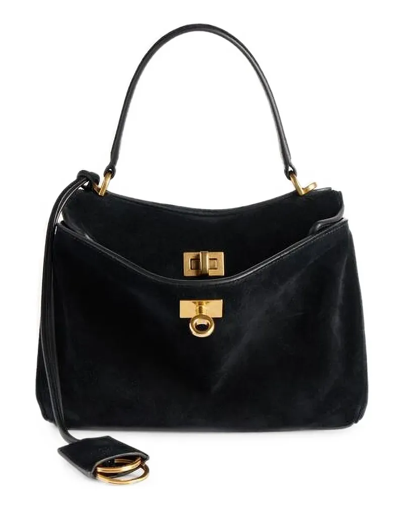 Balenciaga Mini Rodeo Handtasche in Schwarz Schwarz