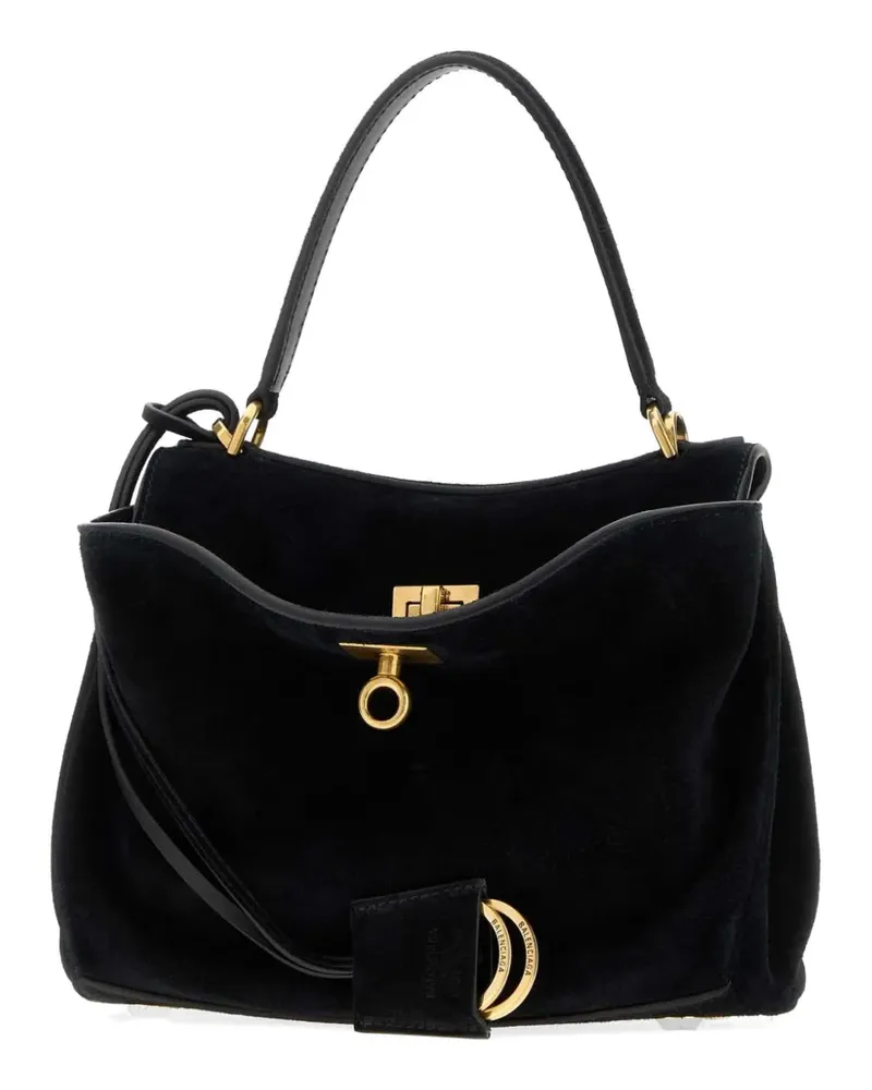 Balenciaga mini Rodeo leather tote bag - Schwarz Schwarz