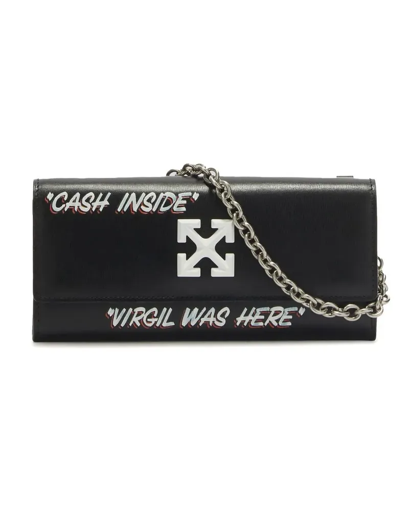 OFF-WHITE Jitney Portemonnaie - Schwarz Schwarz