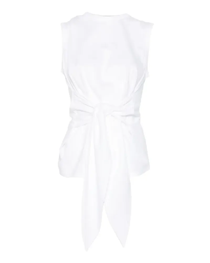 Isabelle Blanche knot-detail top - Weiß Weiß
