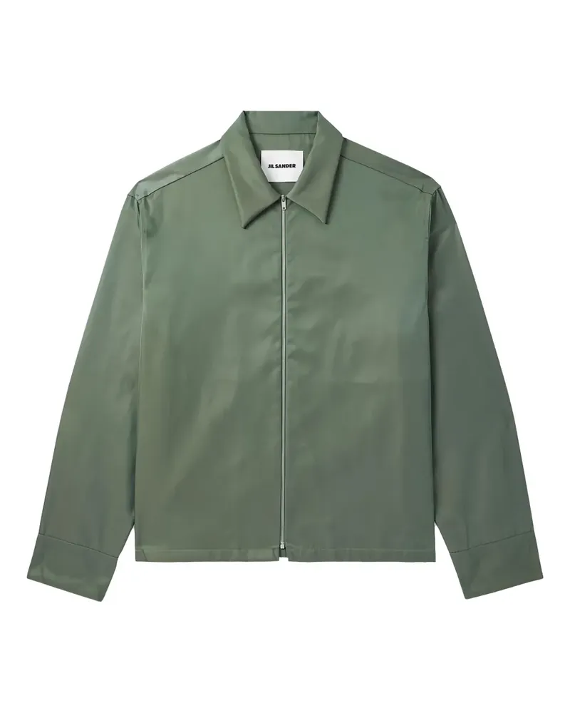 Jil Sander Hemd mit Reißverschluss - Grün Grün