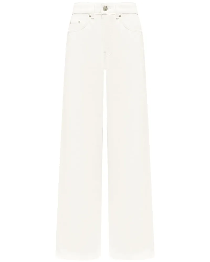 12 STOREEZ 325 Straight-Leg-Jeans - Weiß Weiß