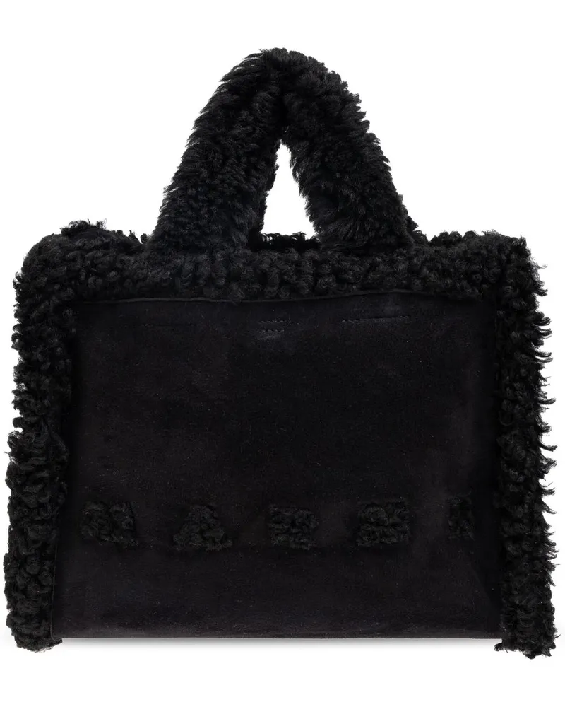 Marni Shopper mit Shearling - Schwarz Schwarz