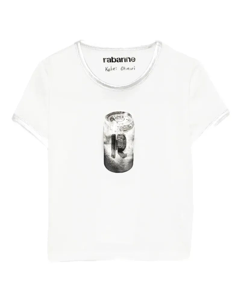 Paco Rabanne Klassisches T-Shirt - Weiß Weiß