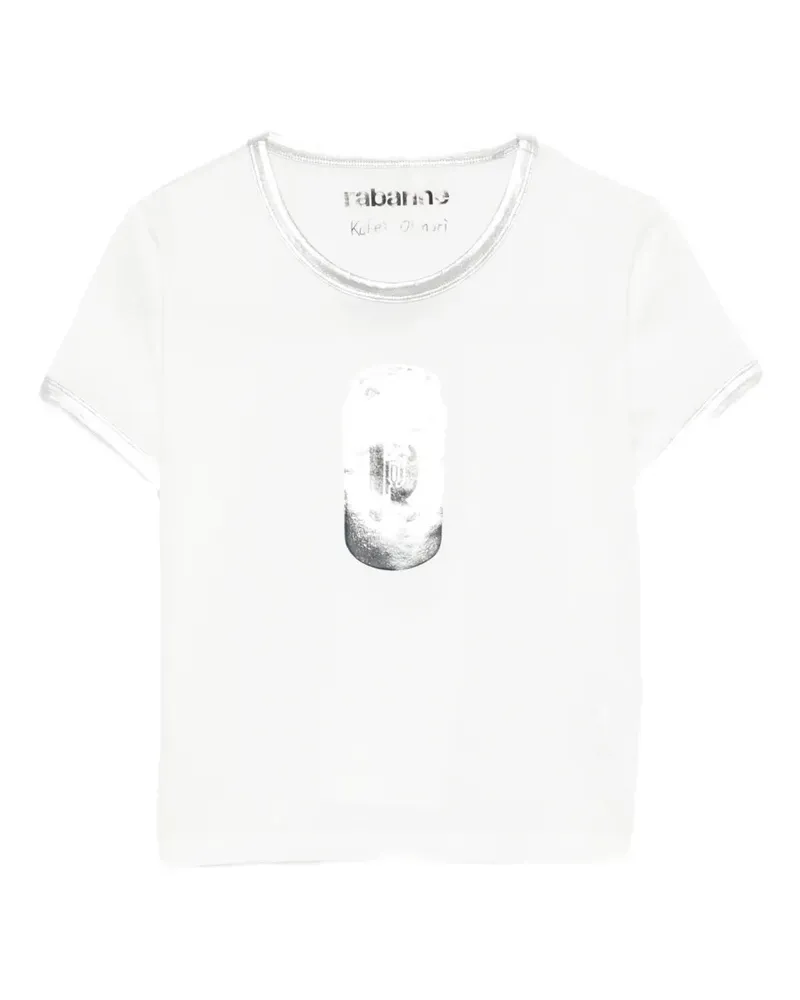 Paco Rabanne cotton T-shirt - Weiß Weiß
