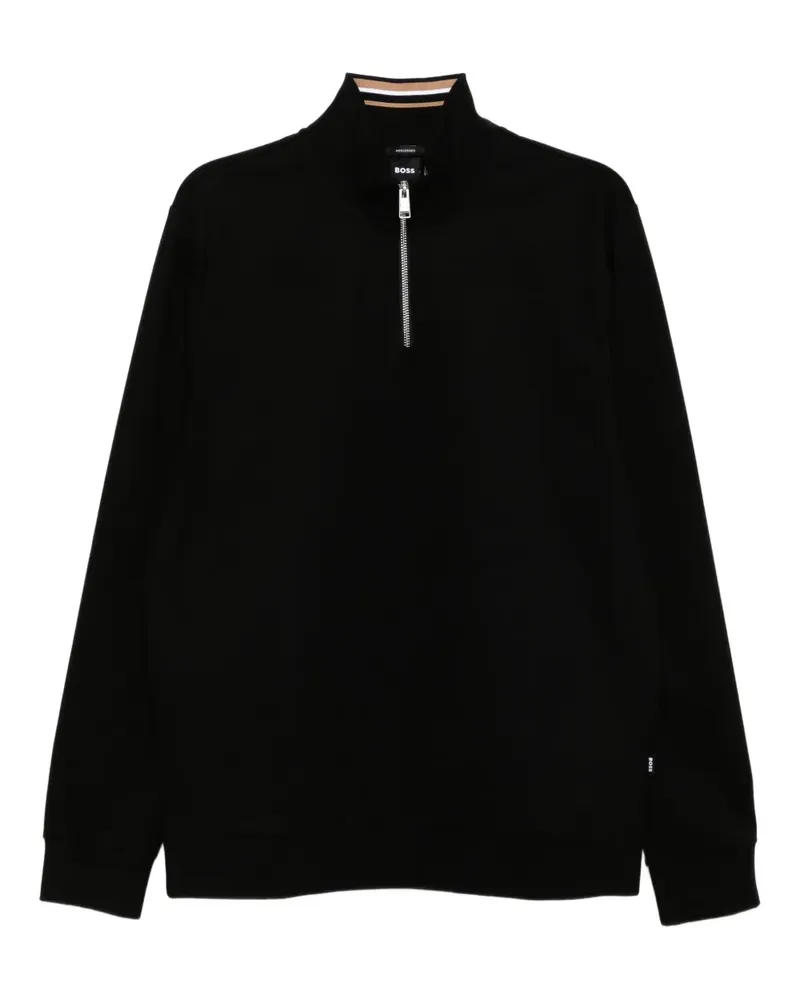 HUGO BOSS Langärmeliges Sweatshirt - Schwarz Schwarz