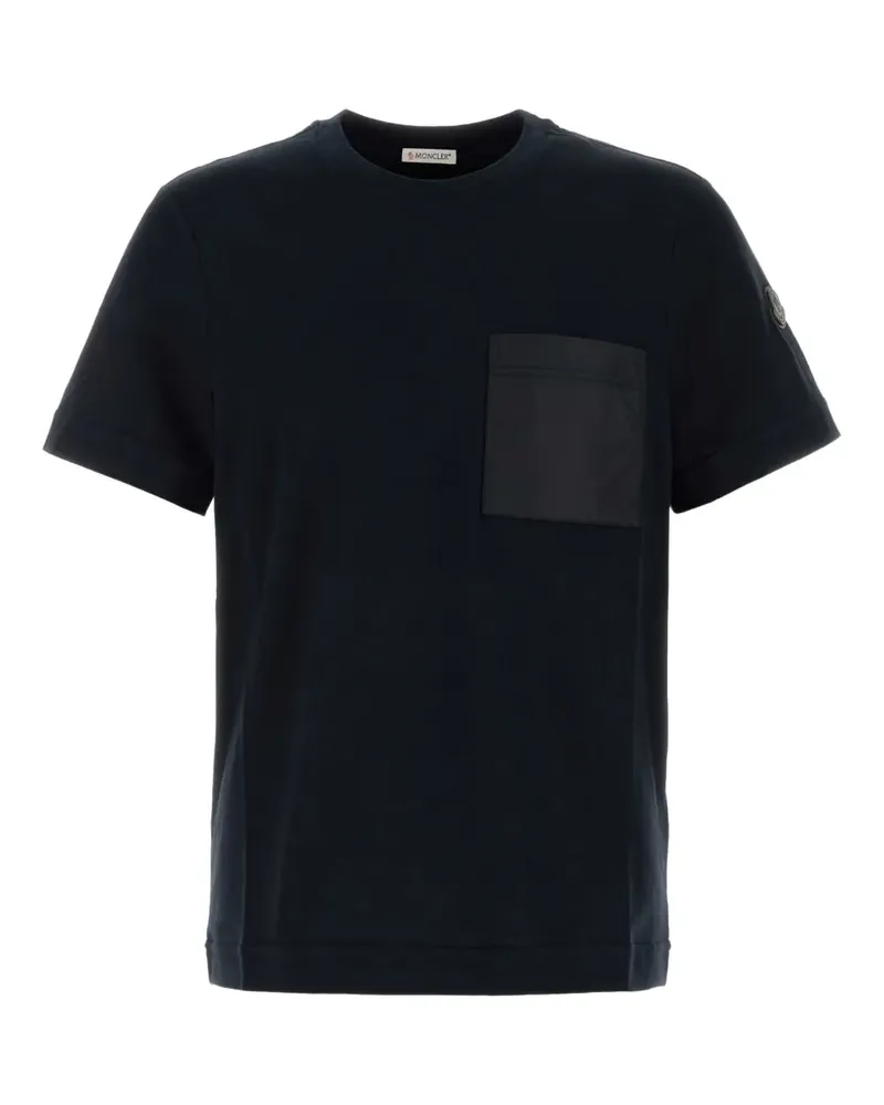 Moncler T-Shirt mit aufgesetzter Tasche - Schwarz Schwarz