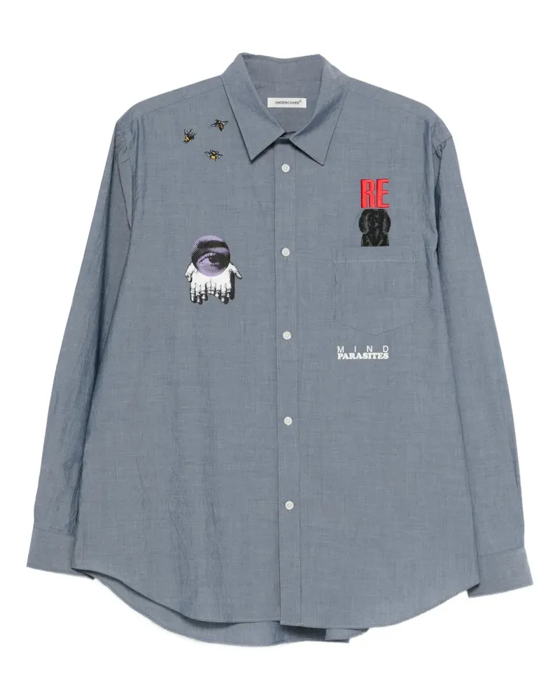 Undercover Hemd mit Brusttaschen - Blau Blau