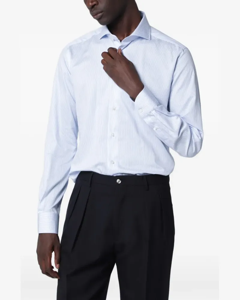 XACUS striped long-sleeve shirt - Blau Blau