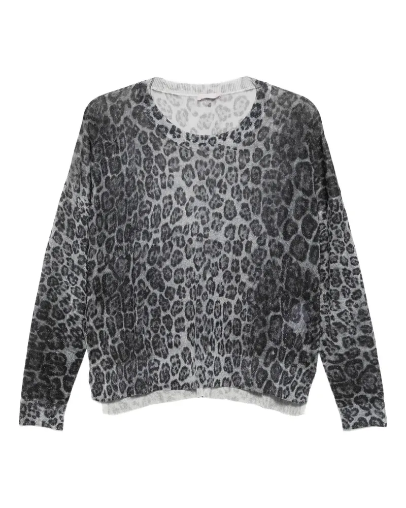 Liu Jo Pullover mit Leoparden-Print - Grau Grau