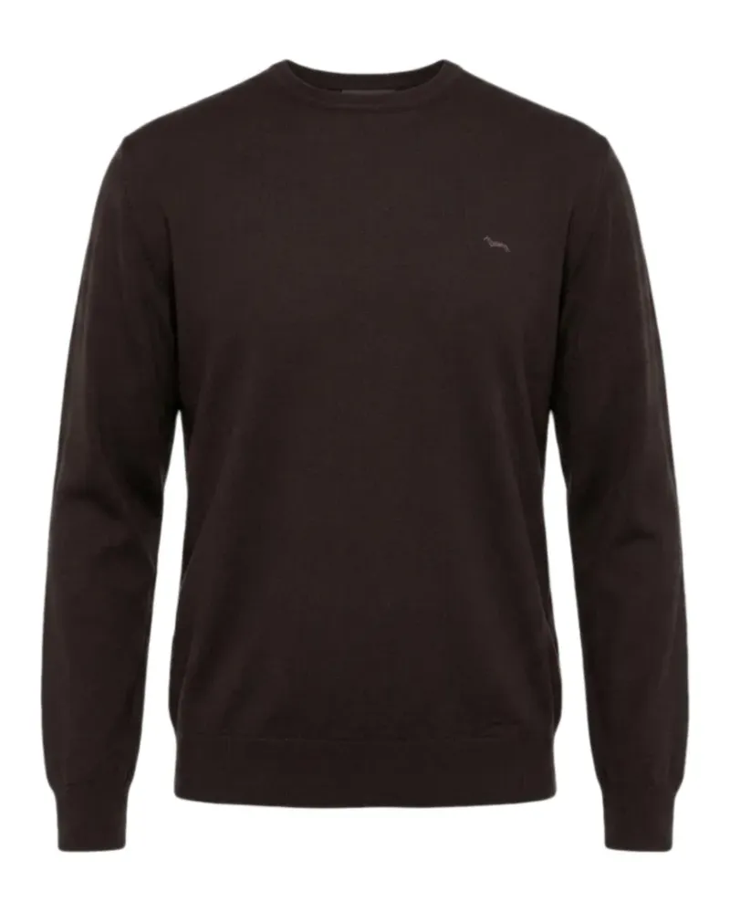 Harmont & Blaine Pullover mit Logo-Stickerei - Braun Braun
