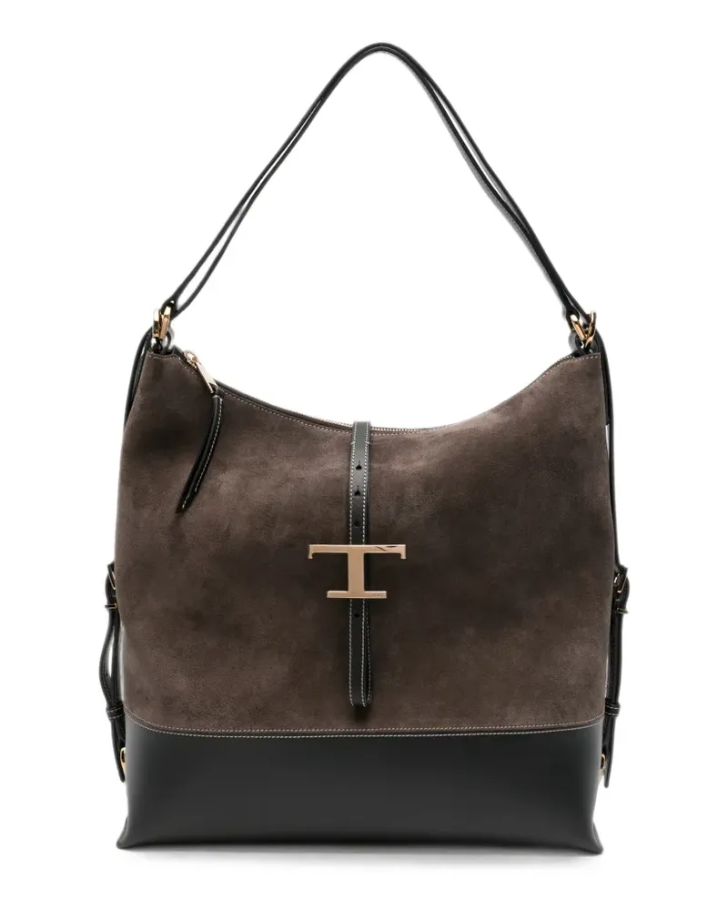 TOD'S T Timeless Schultertasche - Braun Braun
