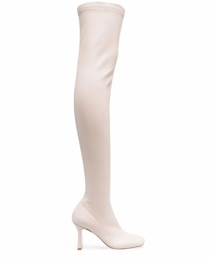 Stella McCartney Overknee-Stiefel mit hohem Absatz - Nude Nude