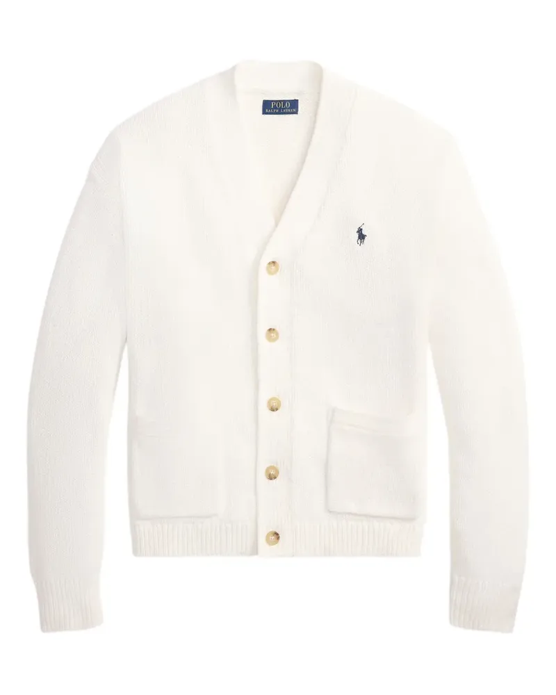 Ralph Lauren Cardigan mit Logo-Stickerei - Weiß Weiß