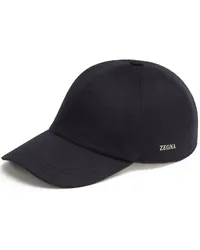 Ermenegildo Zegna Baseballkappe mit Logo-Schild Blau