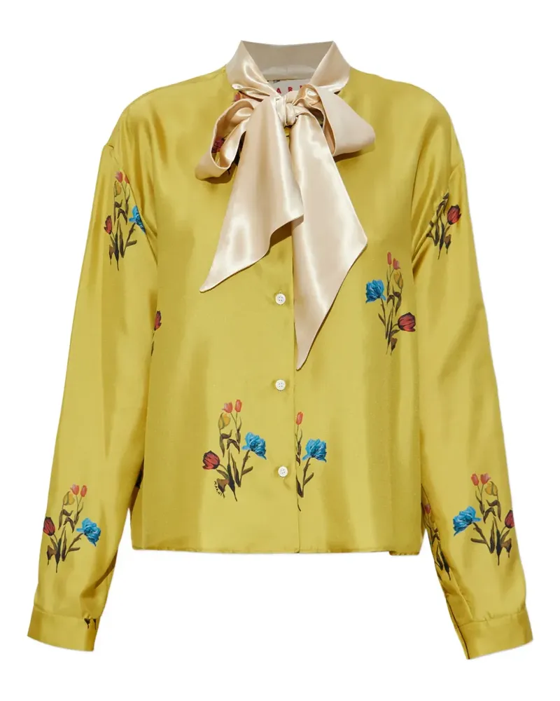 Marni Bluse aus Seide - Gelb Gelb