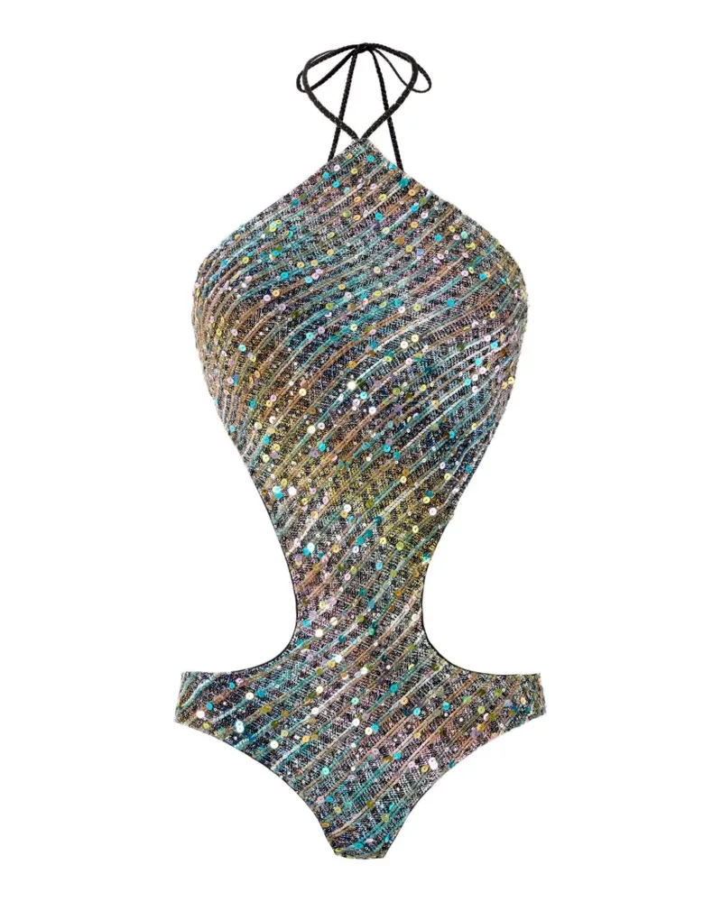 Missoni Badeanzug mit Pailletten - Schwarz Schwarz