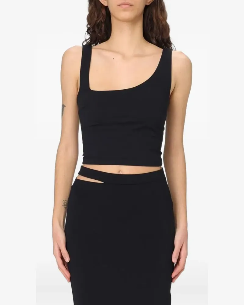 Patrizia Pepe asymmetric top - Schwarz Schwarz
