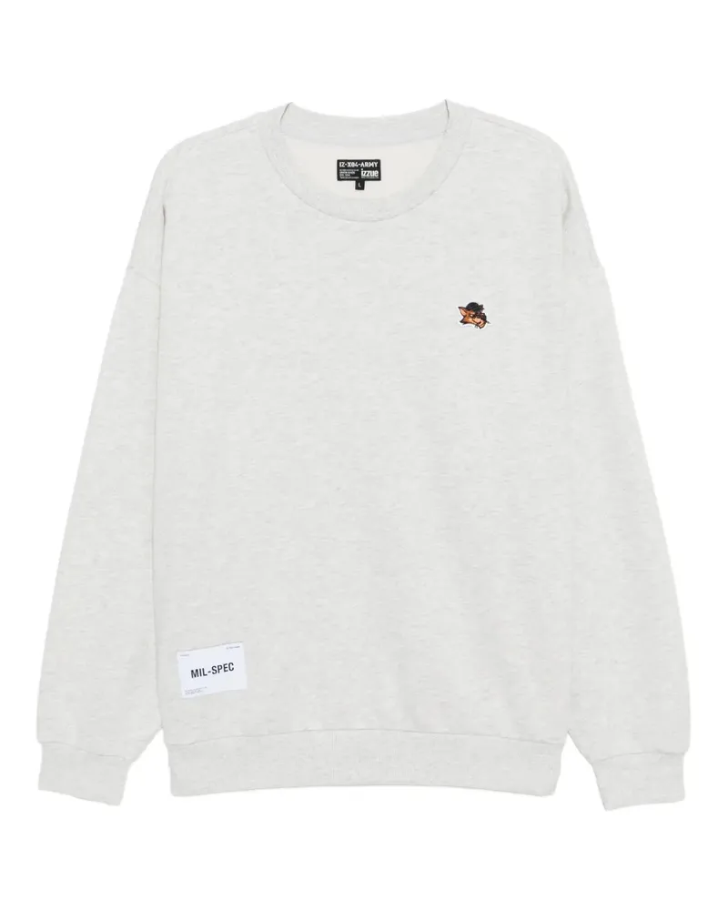 Izzue logo-embroidered sweatshirt - Grau Grau