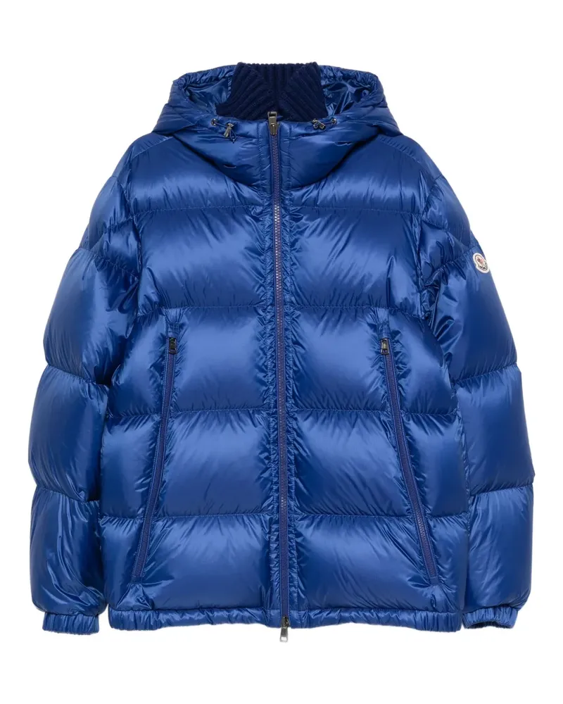 Moncler hooded puffer jacket - Blau Blau