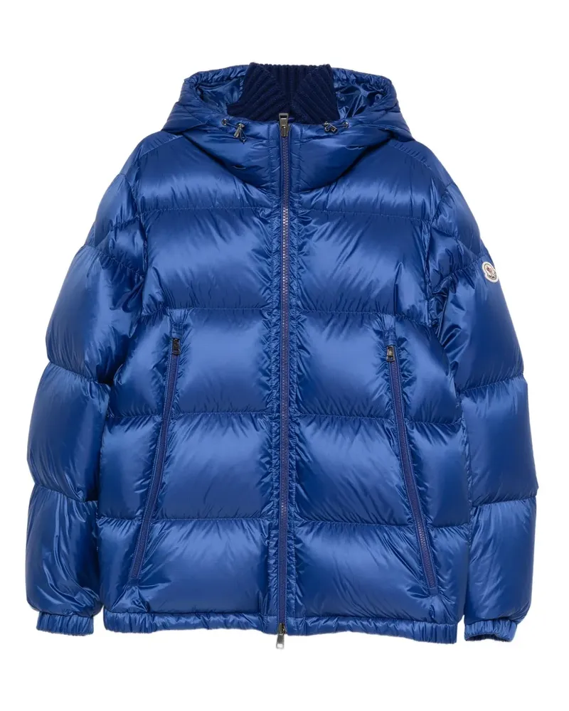 Moncler hooded puffer jacket - Blau Blau