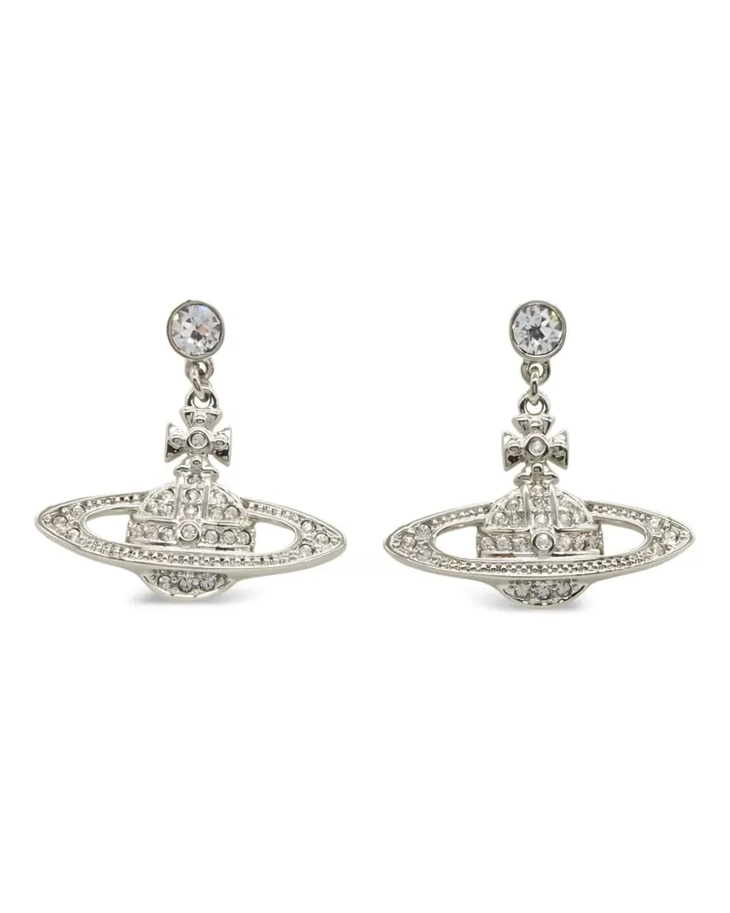 Vivienne Westwood Mini Bas Relief Hängeohrringe - Silber Silber