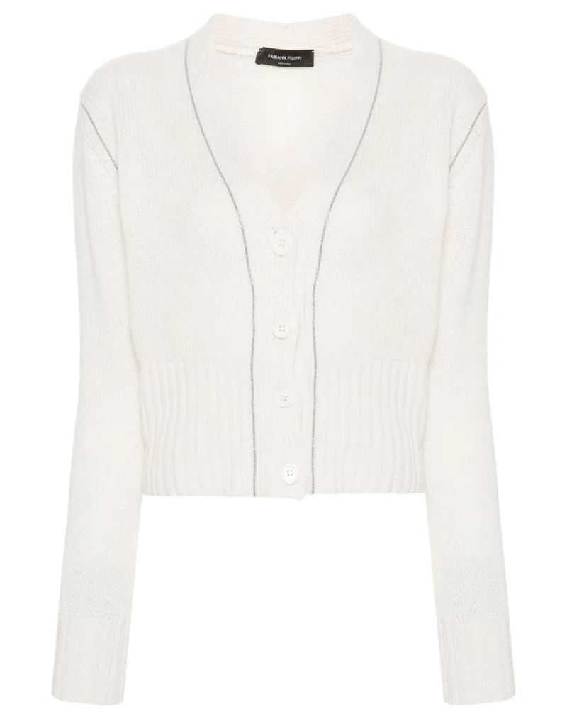 Fabiana Filippi Cardigan mit Perlen - Nude Nude
