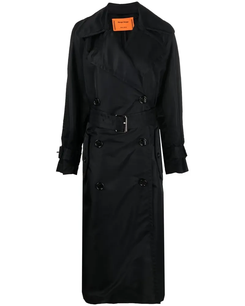 Meryll Rogge Trenchcoat mit Gürtel - Schwarz Schwarz
