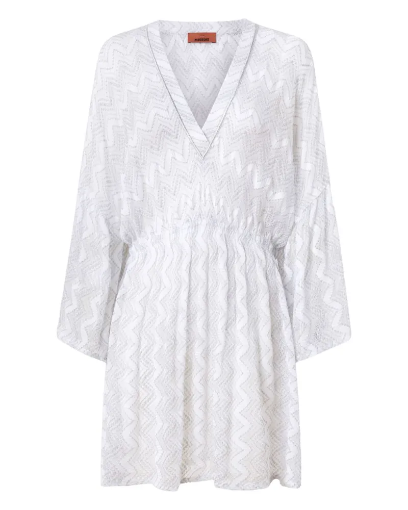 Missoni Kaftan mit Zickzackmuster - Weiß Weiß