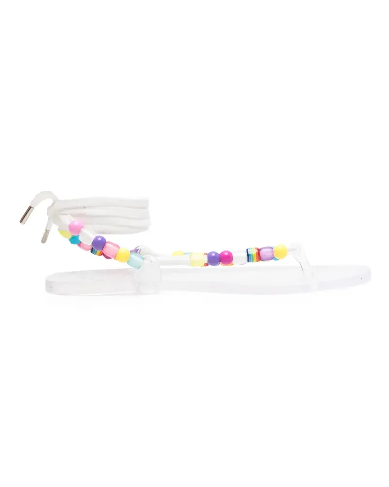 Ancient Greek Sandals Esther bead-embellished sandals - Weiß Weiß