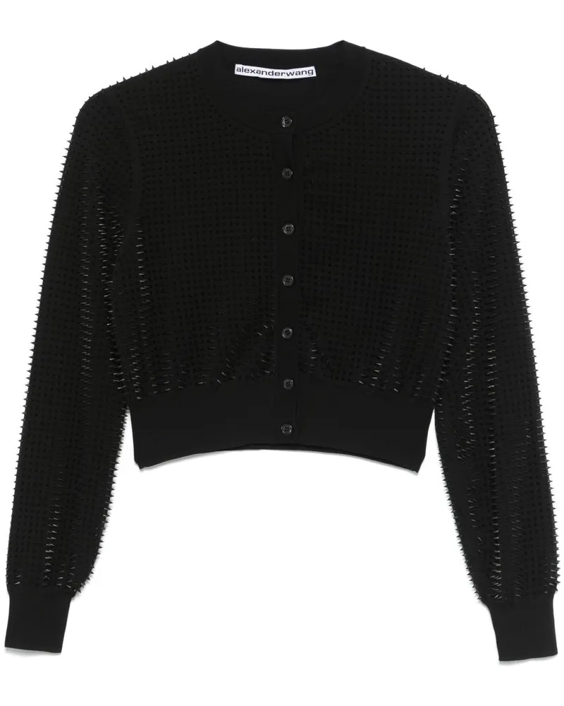 Alexander Wang Cardigan mit spitzen Nieten - Schwarz Schwarz