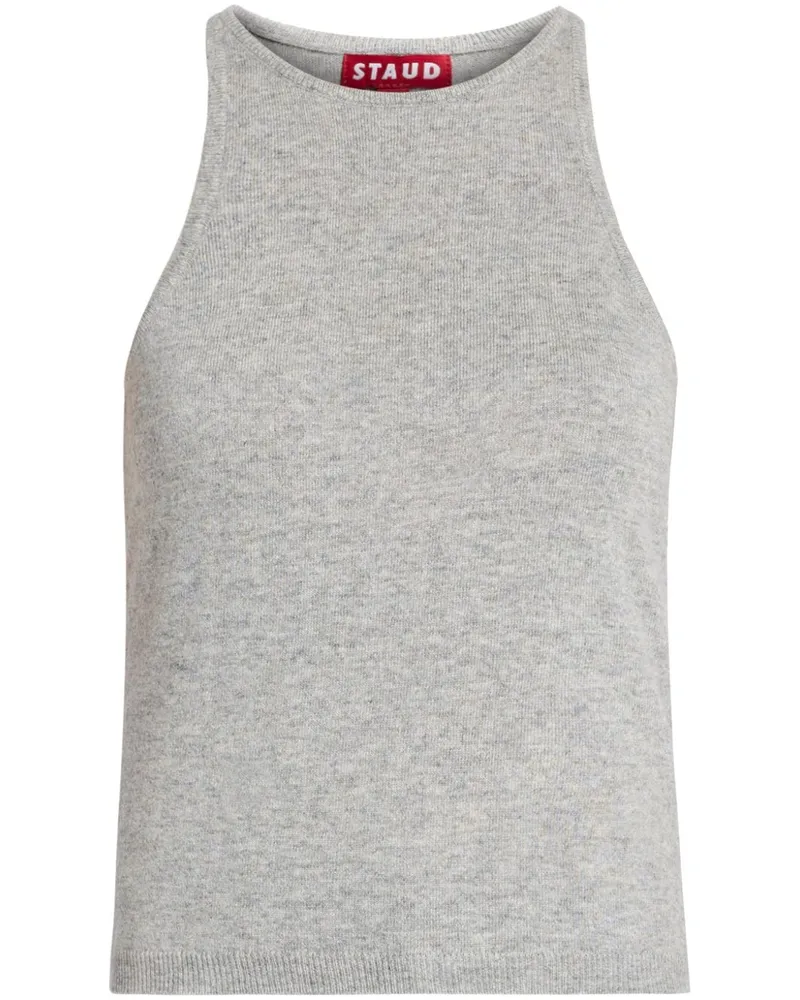 STAUD Geripptes Ayana Tanktop - Grau Grau