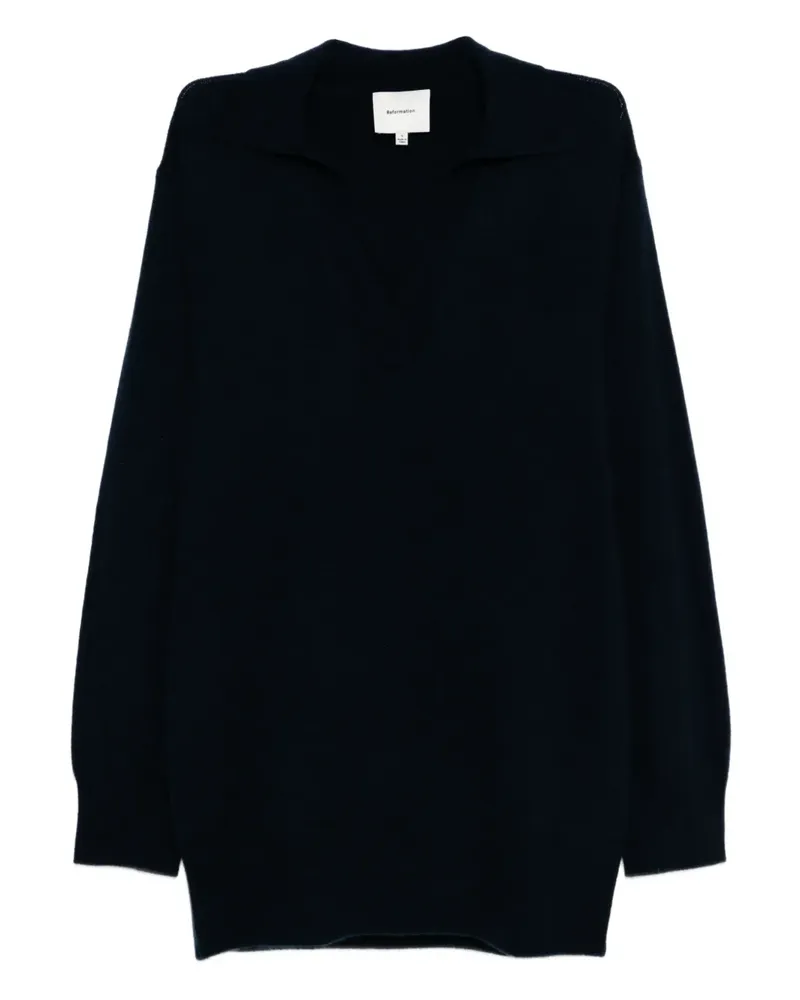 Reformation Maeve Kleid - Blau Blau