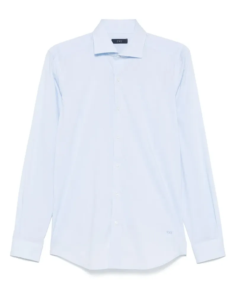 Fay Hemd mit Mikro-Muster - Blau Blau