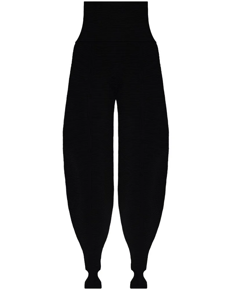 GAUGE81 Gerippte Melo Hose Schwarz