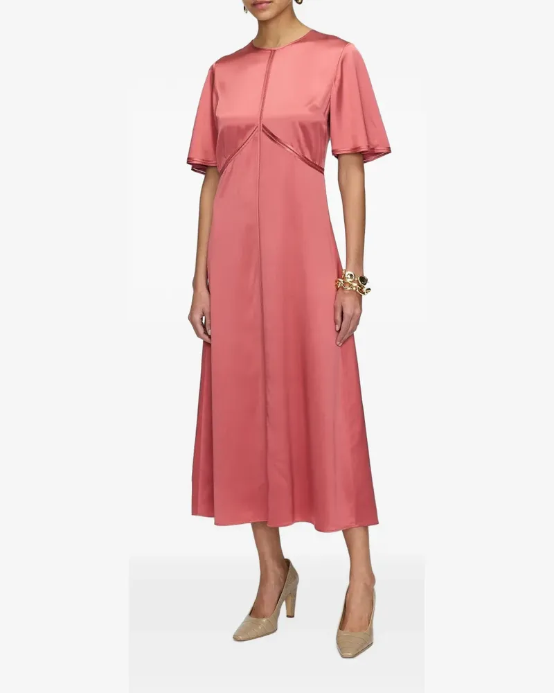 Joseph Aura Midikleid aus Seidensatin - Rosa Rosa