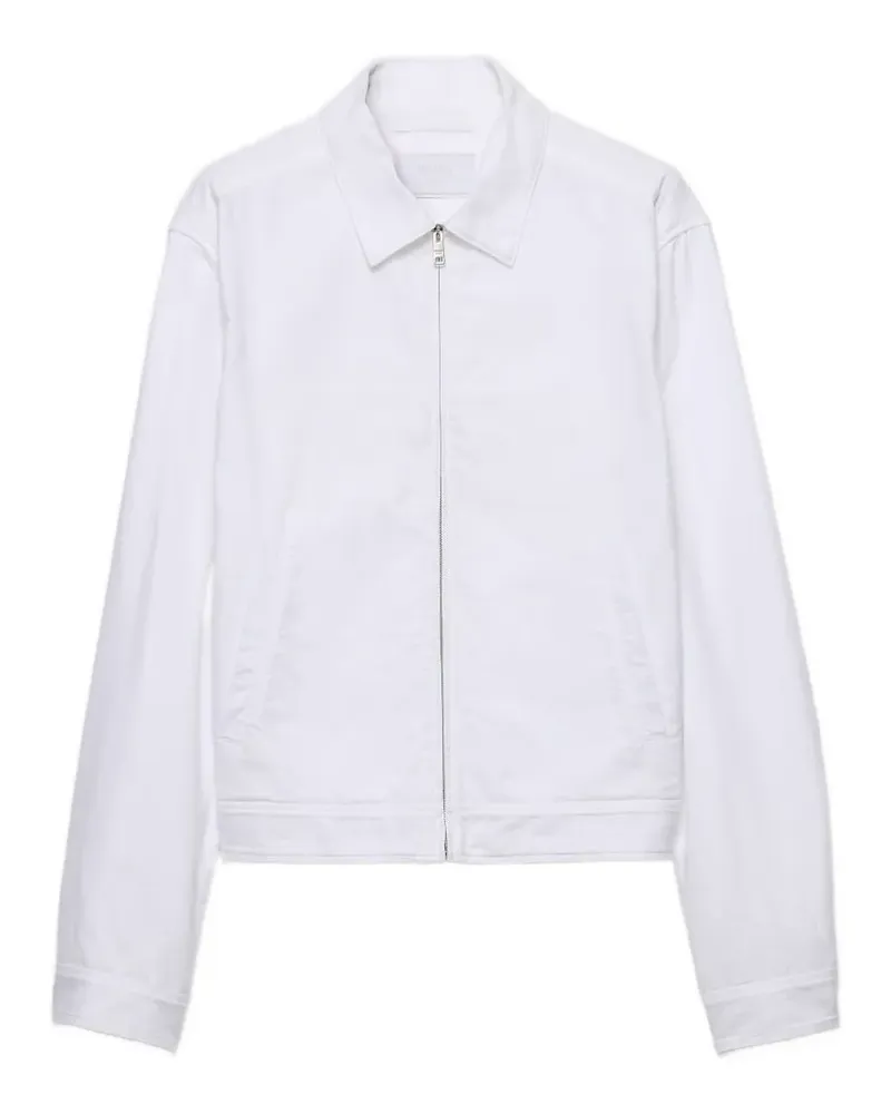 Prada Hemdjacke mit Reißverschluss - Weiß Weiß