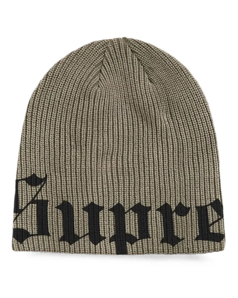 Supreme Being Old English logo beanie - Grün Grün