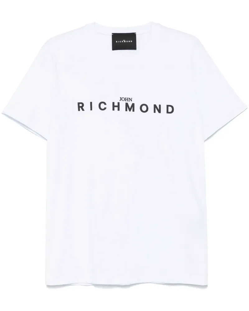 John Richmond T-Shirt mit Logo-Print - Weiß Weiß