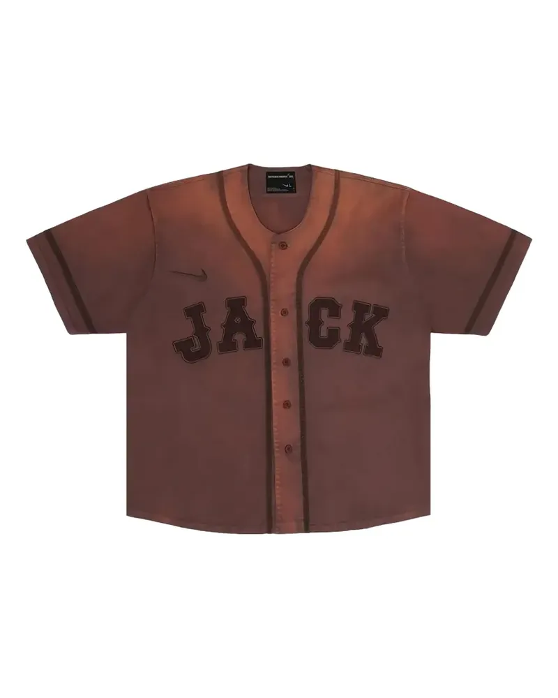 Travis Scott x Fragment x Nike Tokyo Jack Retro Baseball-Trikot - Braun Braun